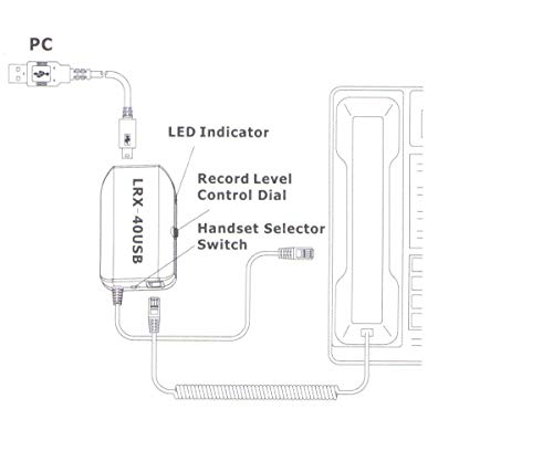 VEC LRX-40USB Telephone Recording Adapter