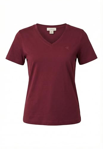 Calvin Klein Archive Jersey VNK tee EU LV047B205G para Mujer, Color Morado (Berry Glaze), XL, Morado (Berry Glaze), XL