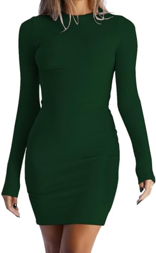 Robe moulante femme à manches longues LACOZY robe mi-longue en maille côtelée style casual chic