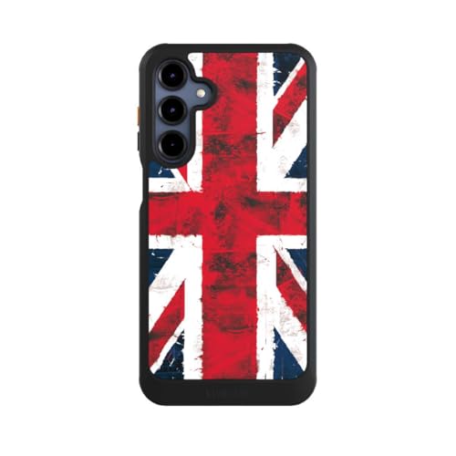 Coque Samsung Galaxy A16 5G ultra ajustée noire motif drapeau de Londres Angleterre