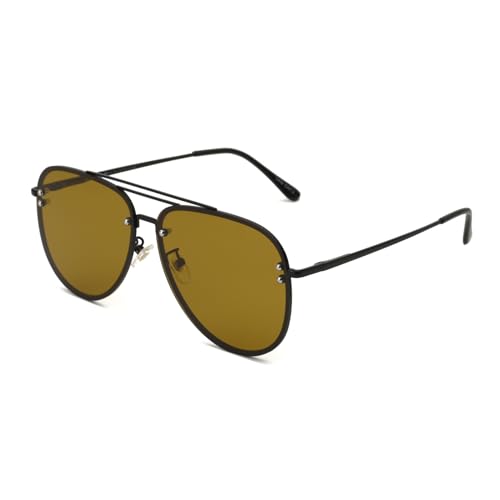 Trendy Oversized Aviator Sunglasses Womens, Retro Cute Big Shades Women's Fashion Sun Glasses UV Protection VF2203