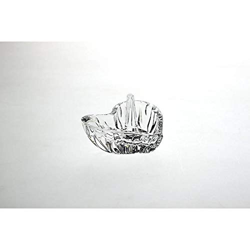 CRISTALICA Ringhalter Schmuckschale Glas Herz Imperial 9,5cm Bleikristall Cover