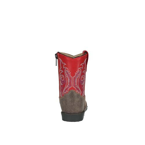 Image of Smoky Mountain Boots Toddlers' Autry Square Toe Leather Western Cowboy Boots