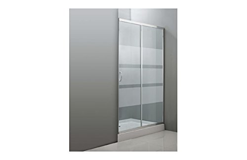 Quality ferretería plus M282356 - Mampara ducha frontal cristal transparente 120 cm