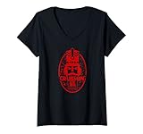 Photo Gallery donna funny christmas nutcracker crushin it nuts design pajama maglietta con collo a v Photo Gallery donna funny christmas nutcracker crushin it nuts design pajama maglietta con collo a v