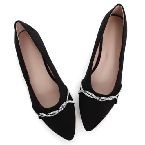 Image of Stunner Womens Flats Fashion Pointed Toe Bowknot Ballet Flats Cute Slip On Dress Flats Comfortable Party Wedding Flats2