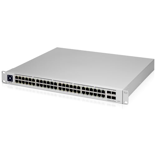 Image of Ubiquiti Networks UniFi Pro USW-PRO-48-POE, 48-port gigabit PoE+ managed layer 2 /3 switch with 4 SFP+ 10G uplinks