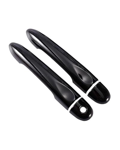 HGYFS5 Adesivo Antigraffio Kit Protezione Graffi Per Maniglia E Scodella Porta A Foro Singolo Clio 2013-2022 (Versione A Due Porte)(Bright black)