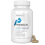 PHENOCAL Metabolism Supplement with Berberine, Green Tea, Saffron, 5-HTP, Glucomannan & L-Tyrosine – Designed to Support Appetite Cravings & Positive Mood – 60 Capsules (Pack of 1)