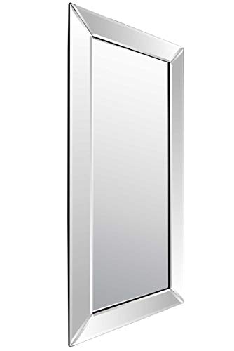 Modern Venetian Bevelled Wall Mirror — Large Size, Rectangular Decorative for Lounge, Dining Room, Bathroom, Bedroom, and More — 174cm X 84cm, YC085-A - Cosy Home Interiors Modern Venetian Bevelled Wall Mirror — Large Size, Rectangular Decorative for Lounge, Dining Room, Bathroom, Bedroom, and More — 174cm X 84cm, YC085-A