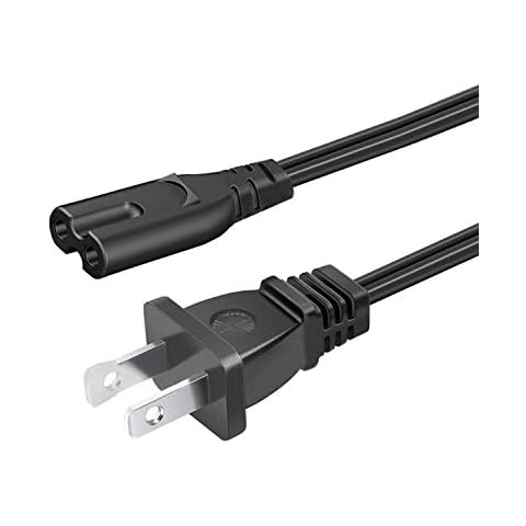 8.2ft 2 Prong Power Cord Replacement for Xbox One 1 S Game Console 2-Slot AC Power Cord Supply Cable Cover