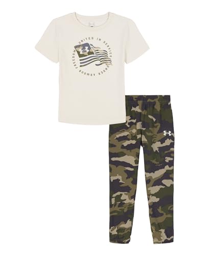 Image of Under Armour Boys' 2-Piece Short Sleeve T-Shirt and Pants Set, Outdoor Collection