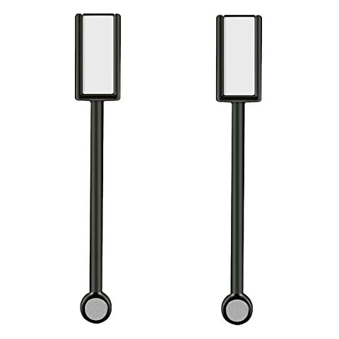 2 Pieces Magnet Stick Double-head Nail Magnet Stick Cat Eye Magic Magnet Stick for 3D Magnetic Cat Eye Gel Magic Nail Art Manicure Tool, Black Cover