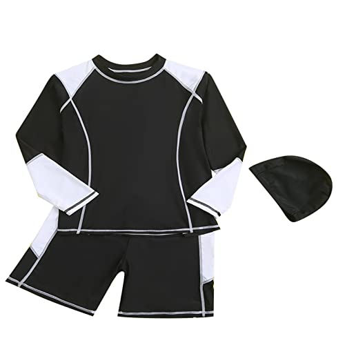 Maillot de bain bébé protection UPF 50+ avec t-shirt short et chapeau