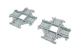 Crossings zestaw 2, 90°, kompatybilny z Lego City Train 60197, 60198, 10277, 60205, 60238, 60337
