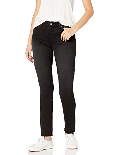 Armani Exchange Women's Classic Five Pocket Skinny Fit Jeans with Frayed Hems