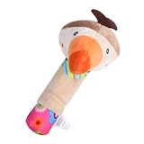 UPKOCH Greifspielzeug Für Tierhandglocke Greifstab Aus Plüsch Pflanzliche Formen Weiche Materialien Aufhängbarer Ring