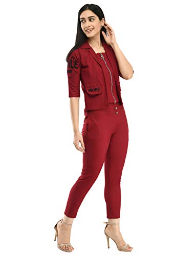 Image of Neysa Women's Cotton Lycra Regular Dress with Mask