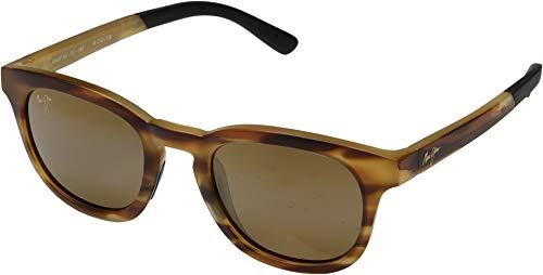 Maui Jim Men's & Women's Koko Head Polarized Round Sunglasses, Matte Tortoise/Hcl Bronze...