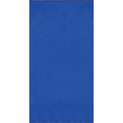 16-Count Touch of Color 3-Ply Paper Guest Napkins, Cobalt