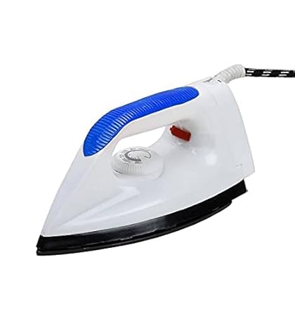 Qutech 750W Dry Iron Blue and White Lightweight Automatic nonstick Soleplate with LED Indicator_VS1