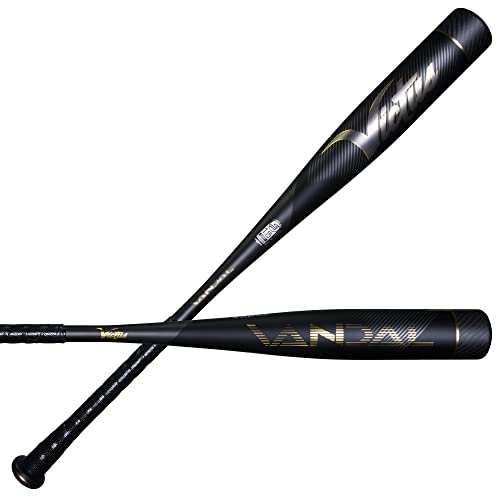 Marucci Victus Vandal 2, -10, 2 3/4 Bate de béisbol, Niños, Negro y Dorado, 30' / 20 oz