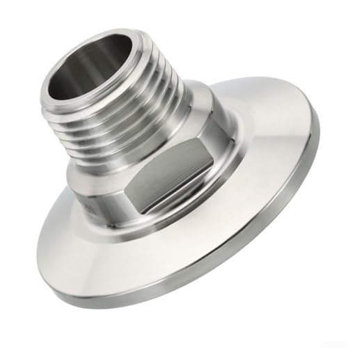 304 Stainless Steel 1.5 Inch Tri-Clamp Adaptor, 50.5mm Sanitary Tri-Clover Fitting to 1/2