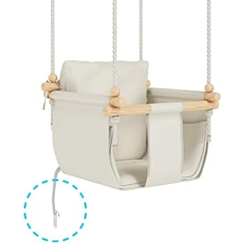 Mamoi Babyschaukel Kinderschaukel Schaukel Fur Kinder Schaukel 3 In 1 Sicherheitsgurt Kleinkindschaukel Baby Schaukel Und Schaukelsitz Kinder Schaukel Holz Indoor Outdoor Amazon De Spielzeug