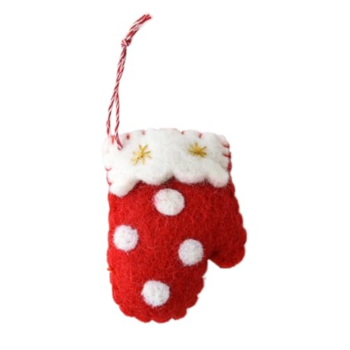 Holiday Decor, Glove Shaped Ornament, Seasonal Hanging Penda