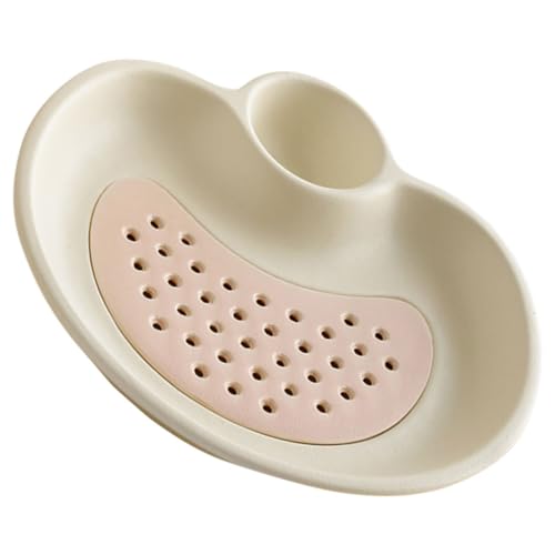 YARDWE 陶瓷仕切り付き?水餃子皿 食洗機対応多用途朝食プレート キッズ