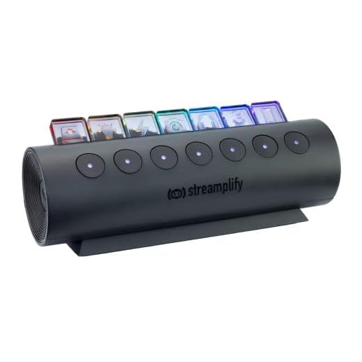 streamplify HUB CTRL 7 Adaptador USB de 7 portas, HuB USB 3.0, alimentação externa, Hub de Streaming RGB, USB multiplas compatível com Windows / Mac / Chrome OS