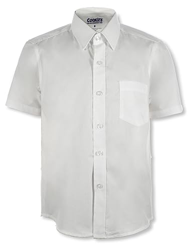 Cookie's Boys' S/S Button-Up Shirt - White, 20