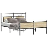 【Sommier à lattes pour un soutien optimal :】 le cadre de lit en métal est équipé d'un sommier à lattes qui assure le soutien et la respirabilité de votre matelas.