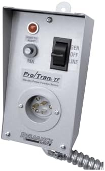 Reliance Products TF151W Reliance Controls Corporation Easy/Tran Transfer Switch for Generators Up to 1, 875 Running Watts, Small, Gray image 2