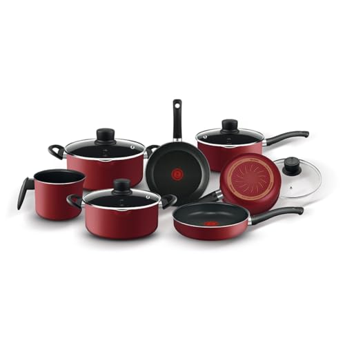 Jogo de Panelas, Rochedo, Smart, 7 peças, Vermelho