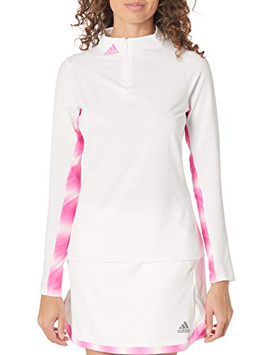 Adidas Golf Women's Heat.rdy Long Sleeve T-Shirt, White/Pink, Extra Large #TOP16