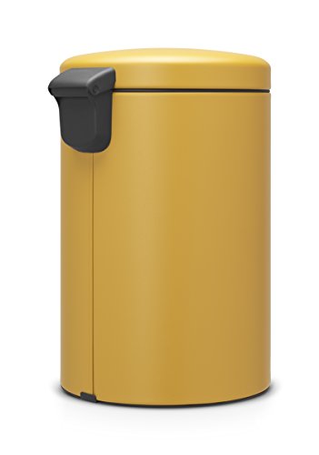 Image of Brabantia newIcon Sense of Luxury Pedal Bin, 20 L - Mineral Mustard Yellow