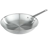 DURABLE ALUMINUM CONSTRUCTION: Crafted from high-grade aluminum, this 8" skillet provides exceptional heat conductivity for even cooking results. Its robust construction is designed to handle the demands of both home kitchens and professional restaur...