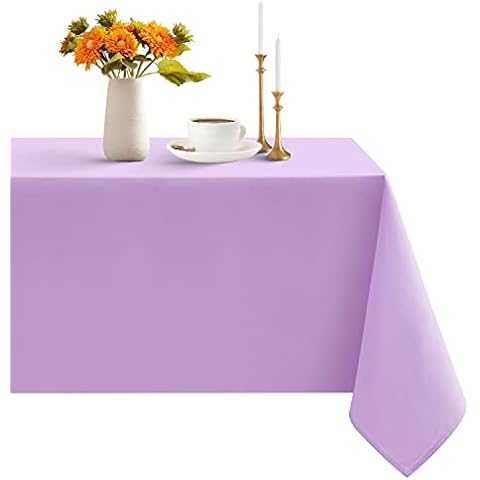 Romanstile Purple Wipeable Table Cloth Cover