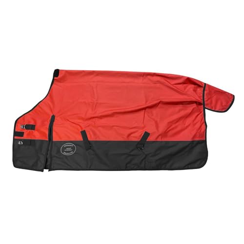 Showman 1200 Denier Ripstop Nylon Turnout Waterproof Horse Sheet (Red, 76