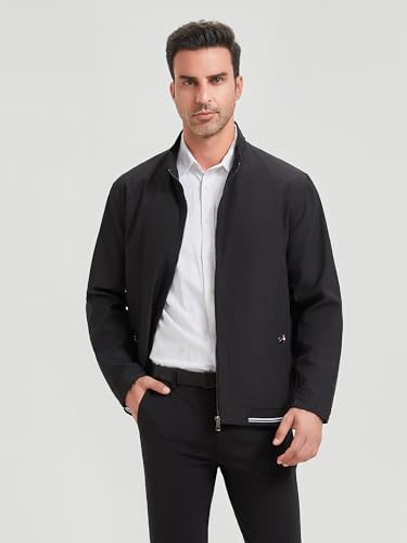 HaoMay Men's Business Casual Full Zip Lightweight Outwear Jackets3