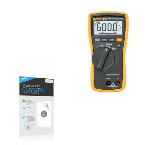 BoxWave Screen Protector Compatible with Fluke 113 - ClearTouch Crystal (2-Pack), HD Film Skin - Shields from Scratches
