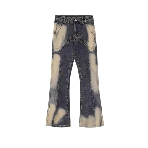 Men's American Retro Patchwork Denim Jeans