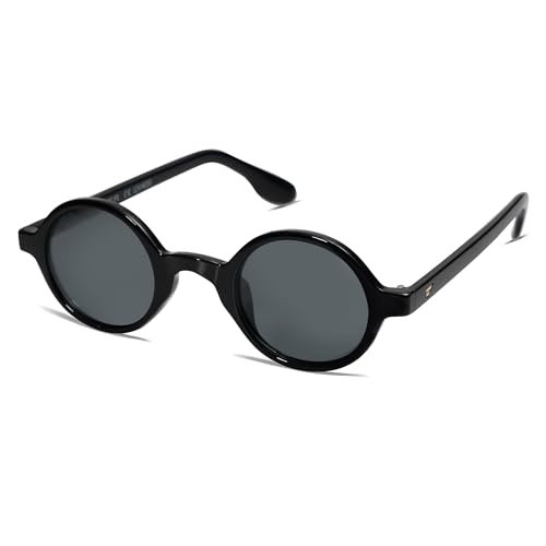 VANLINKER Round Polarized Sunglasses for Men Women Hippie Costume Sun Glasses 90s Circle VL9699