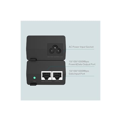 TP-Link Omada PoE+ Injector Gigabit | Non-PoE to PoE Adapter | 802.3at/af Compliant | Up to 30W Power Budget | Wall Mountable | Plug&Play | Up to 100m(328 ft) | UL Certified(POE160S) - image 3