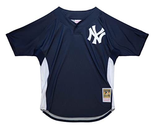 Mitchell & Ness New York Yankees 2009 Derek Jeter Authentic Pullover BP Jersey Navy (Large)