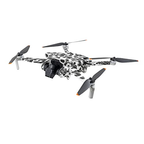 Image of MightySkins Carbon Fiber Skin Compatible with DJI Mini 3 - Black Damask | Protective, Durable Textured Carbon Fiber Finish | Easy to Apply | Made in The USA