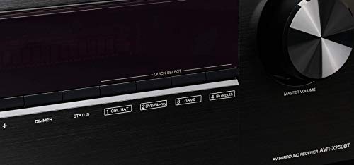 Denon AVR-X250BT 5.1 Ch. 4K Ultra HD AV Receiver with Bluetooth (Black)