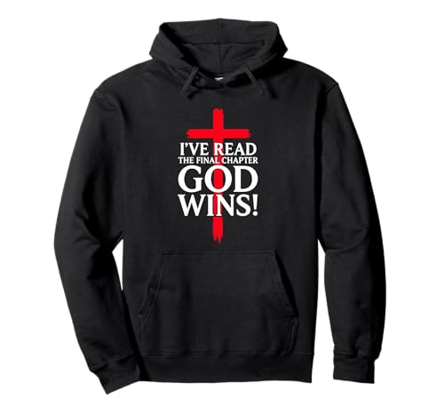�uI 've Read the Final Chapter God Wins Wins Christian Cross Faith�v �p�[�J�[