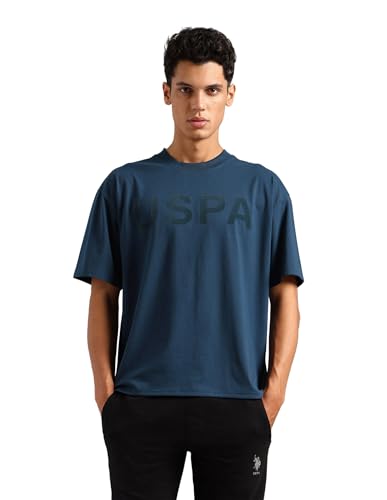 Image of U.S. Polo ASSN. Mens OEE09 Brand Printed Comfort Fit Lounge T-Shirt